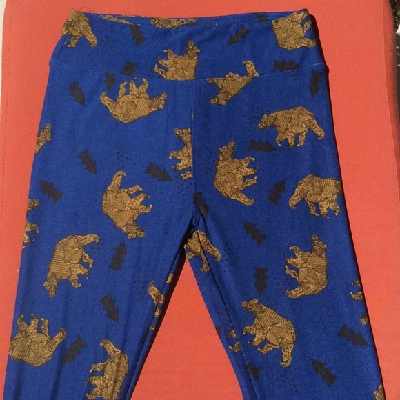 New OS Lularoe bear leggings - Picture 2 of 4